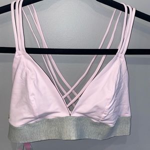 Pink- Strappy Sports Bra